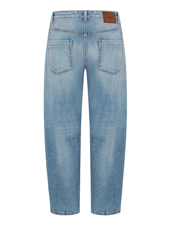 SPODNIE JEANSOWE OCEAN O-SHAPE CROPPED JASNO-NIEBIESKIE