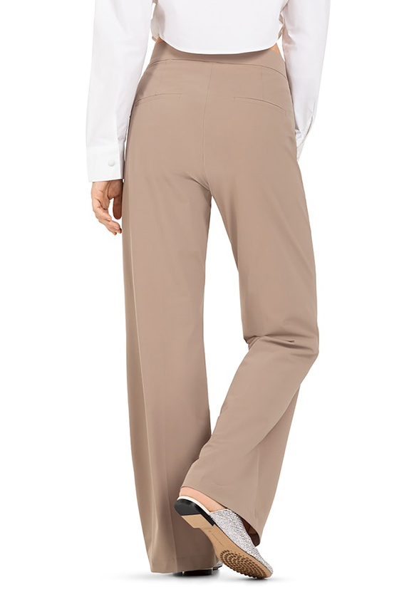 SPODNIE AVA WIDE-FIT JASNY BRĄZ