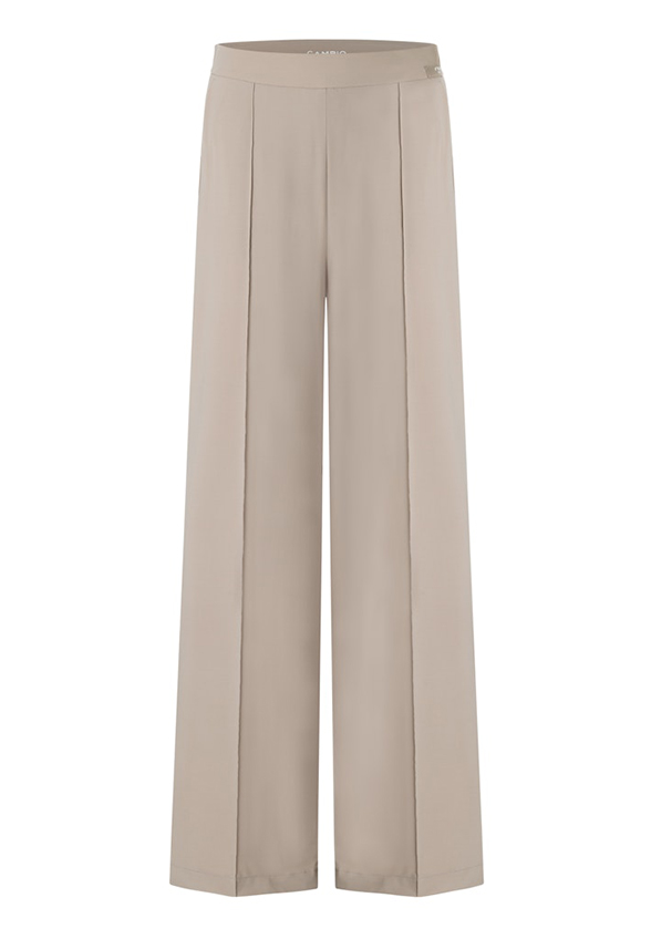 SPODNIE AVA WIDE-FIT JASNY BRĄZ