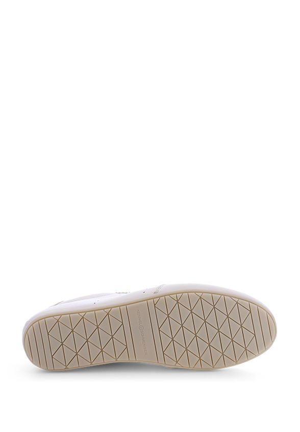 SNEAKERSY DROP Z ZIARNISTEJ SKÓRY BIAŁE