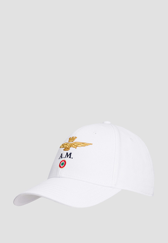 CZAPKA Z HAFTOWANYM LOGOTYPEM BIAŁA