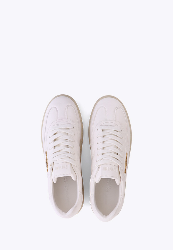 SNEAKERSY POP ZE SKÓRY NAPPA BIAŁE