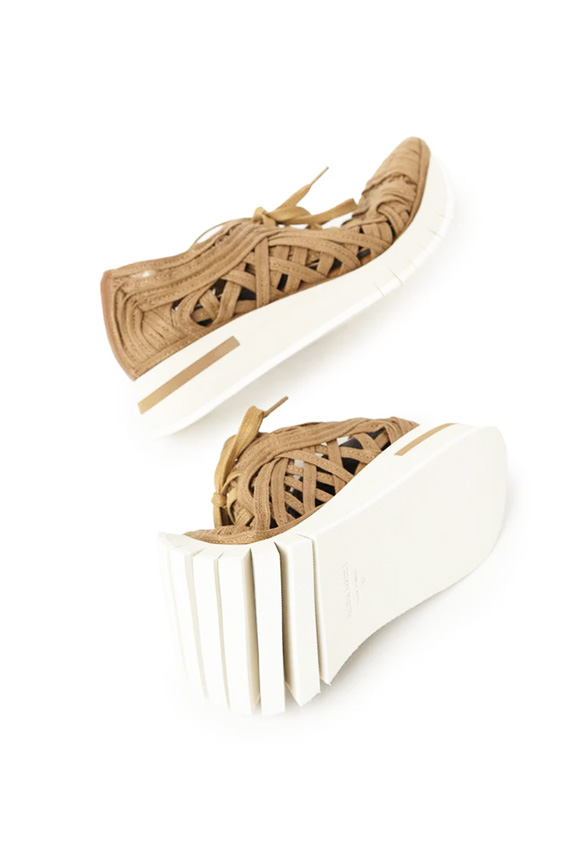 SNEAKERSY LESCAR JASNO-BRĄZOWE
