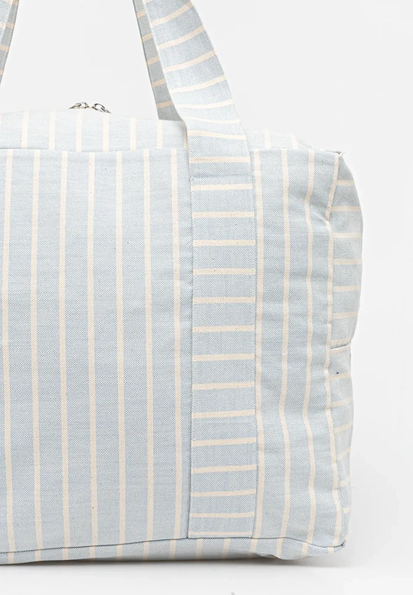 TORBA WEEKEND BAG  DENIM STRIPES BŁĘKITNA