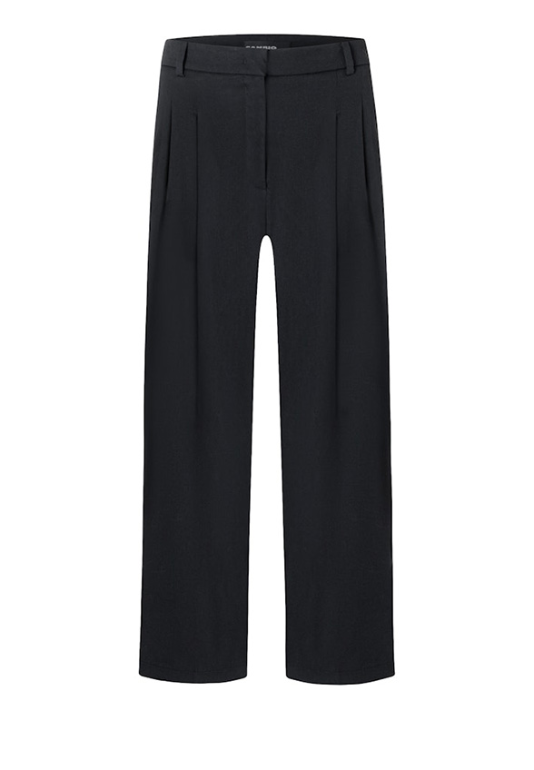SPODNIE EMILIE WIDE-FIT CZARNE