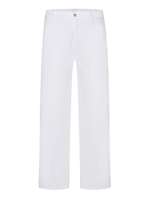 SPODNIE JEANSOWE ALEK WIDE-FIT CROPPED BIAŁE