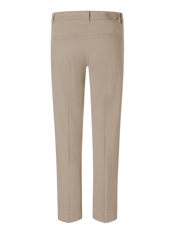 SPODNIE STELLA SLIM-FIT CROPPED BEŻOWE