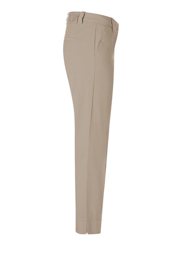 SPODNIE STELLA SLIM-FIT CROPPED BEŻOWE