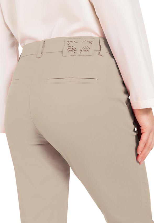 SPODNIE STELLA SLIM-FIT CROPPED BEŻOWE