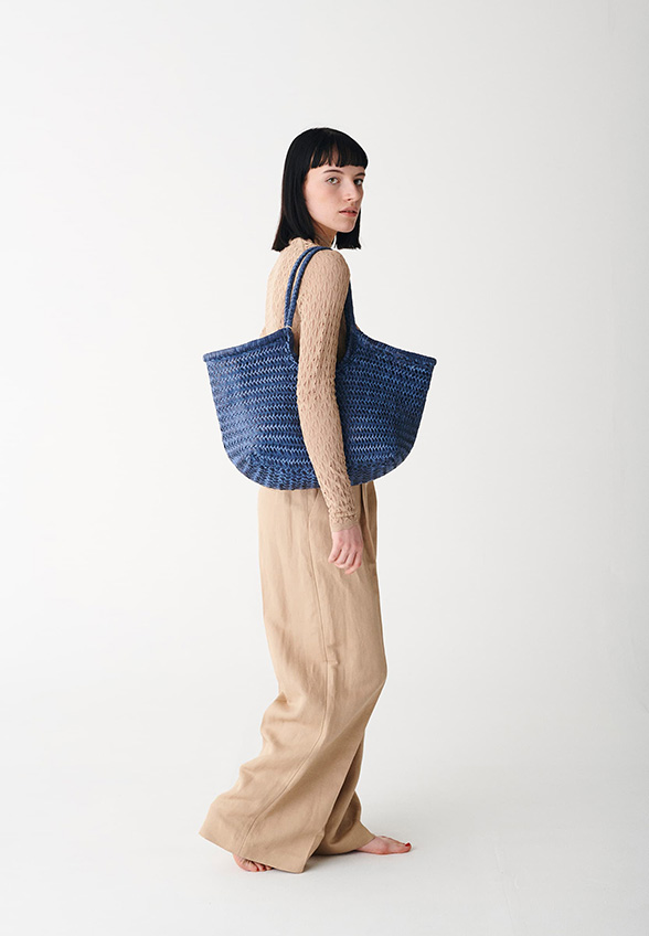 TORBA NANTUCKET BASKET DUŻA GRANATOWA