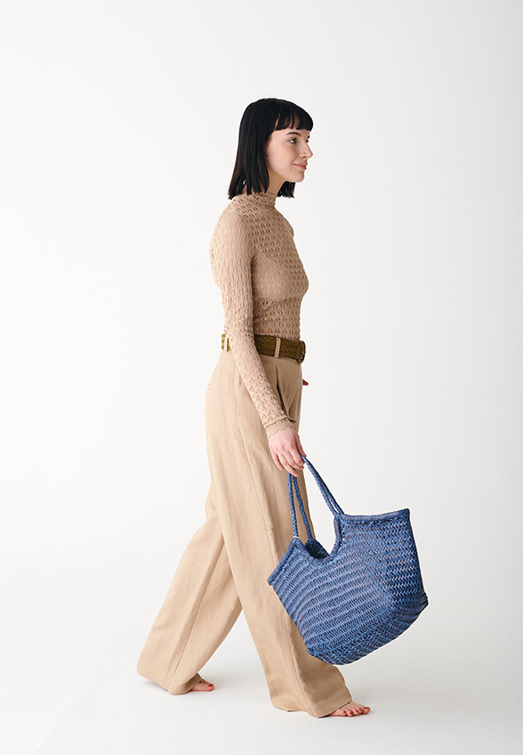 TORBA NANTUCKET BASKET DUŻA GRANATOWA