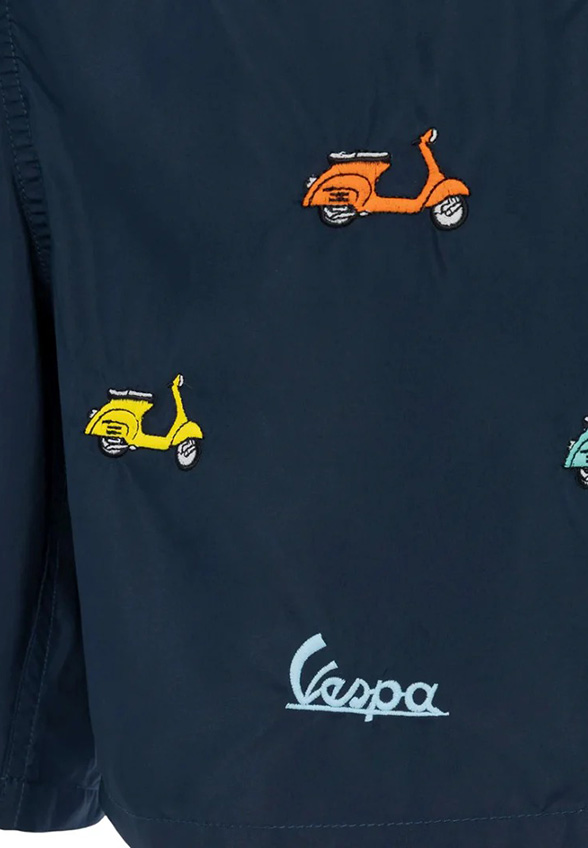 SZORTY KĄPIELOWE LIGHTING EMBROIDERY GRANATOWE