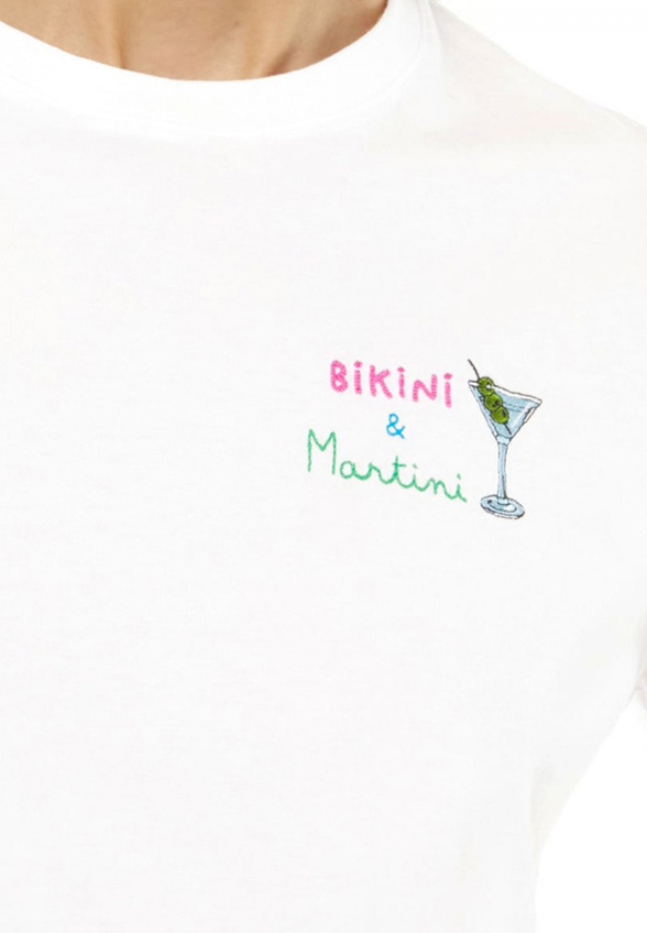 T-SHIRT EMILIE BIKINI Z HAFTEM BIAŁY