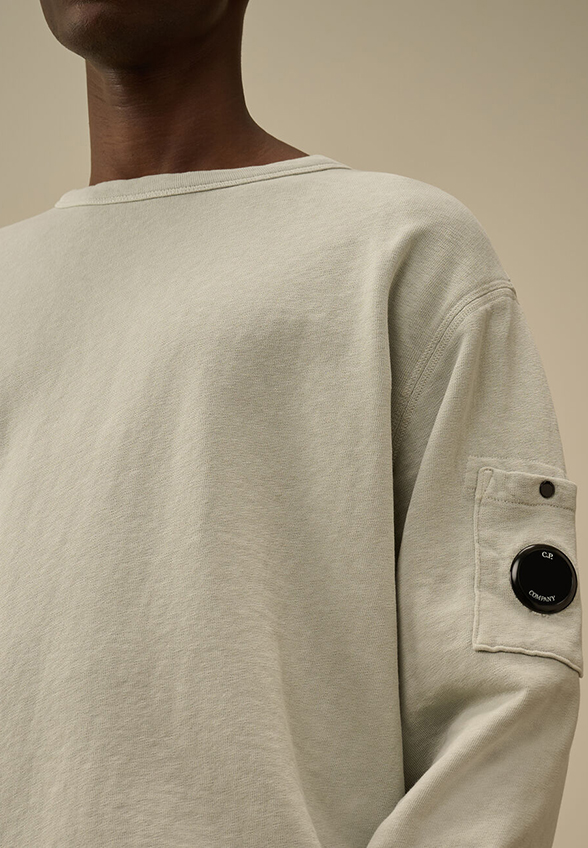 BLUZA BAWEŁNIANA Z SOCZEWKĄ SZARA