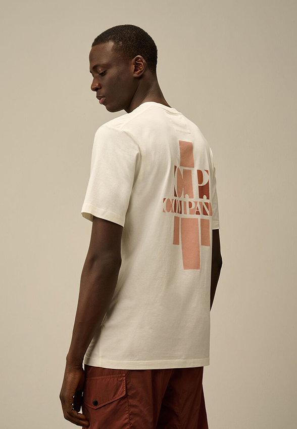 T-SHIRT Z NADRUKIEM BRITISH SAILOR BIAŁY