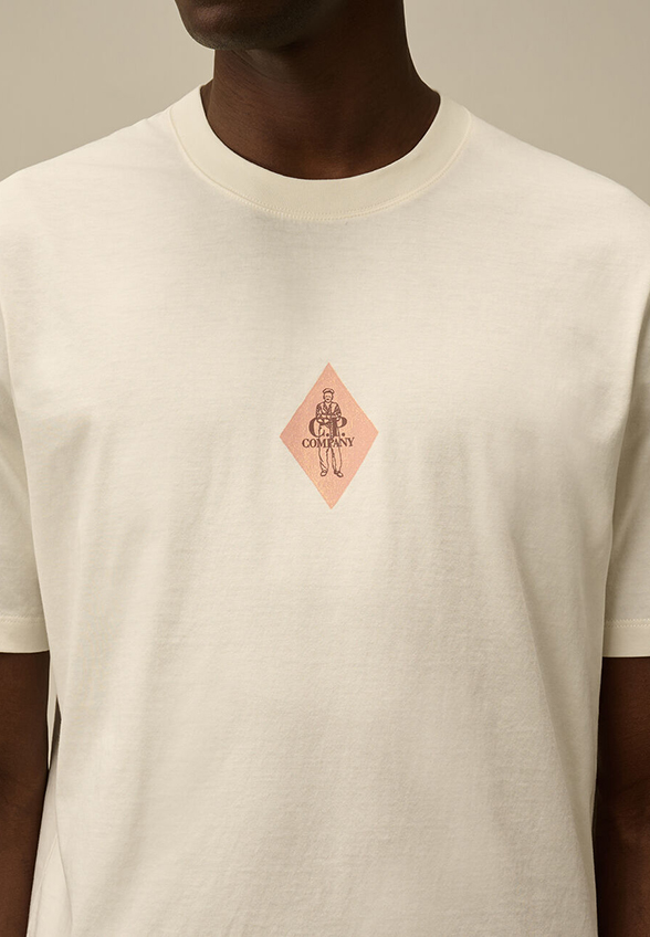 T-SHIRT Z NADRUKIEM BRITISH SAILOR BIAŁY