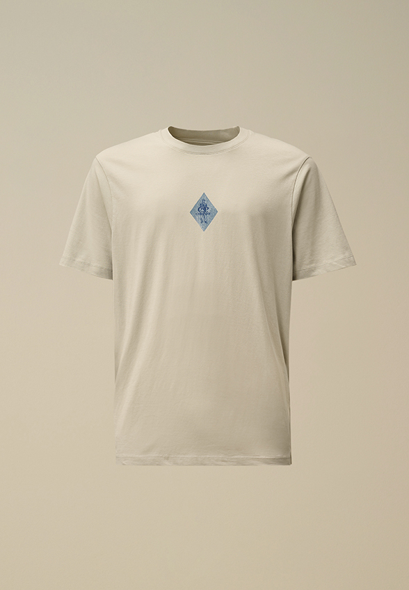 T-SHIRT Z NADRUKIEM BRITISH SAILOR SZARY