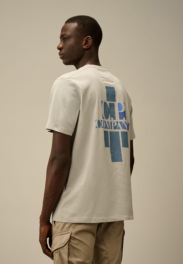 T-SHIRT Z NADRUKIEM BRITISH SAILOR SZARY