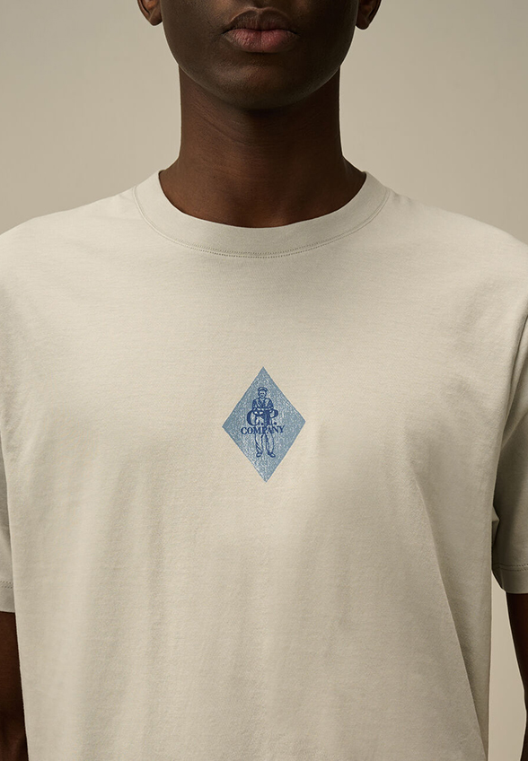 T-SHIRT Z NADRUKIEM BRITISH SAILOR SZARY