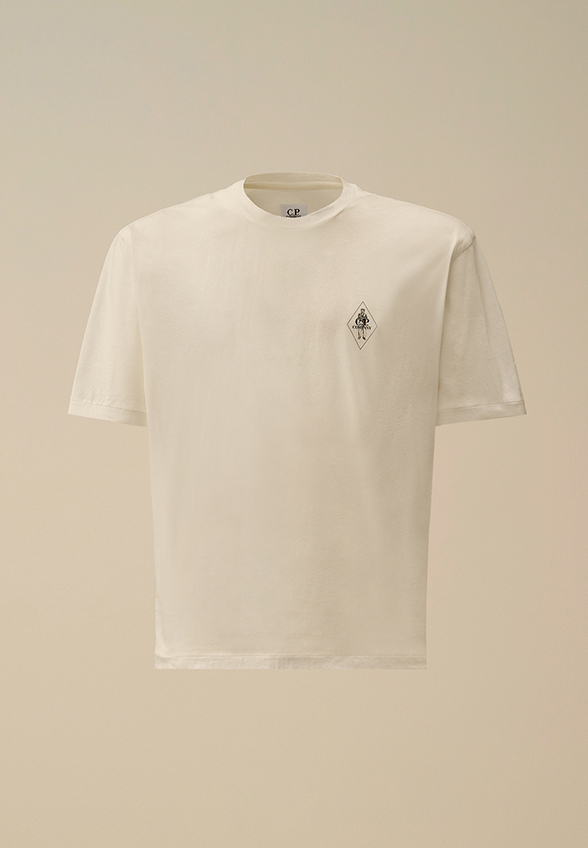 T-SHIRT BAWEŁNIANY Z LOGO NO GRAVITY BIAŁY