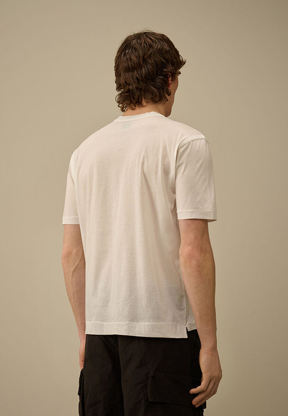 T-SHIRT BAWEŁNIANY Z LOGO NO GRAVITY BIAŁY