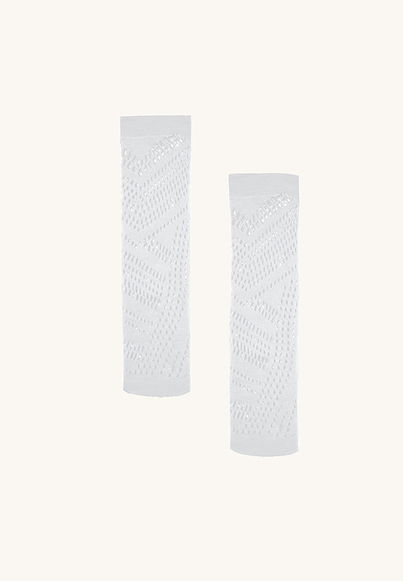 SKARPETKI AŻUROWE ORGANIC NET KNEE-HIGH BŁĘKITNE