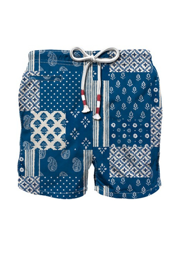 SZORTY KĄPIELOWE CAPRESE PATCH NIEBIESKIE