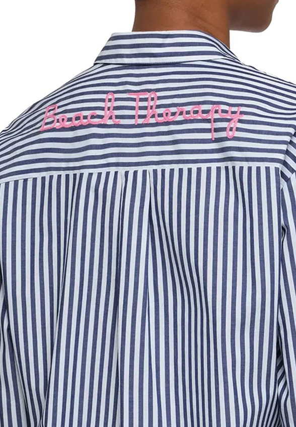 KOSZULA BRIGITTE POPELINE STRIPES NIEBIESKA