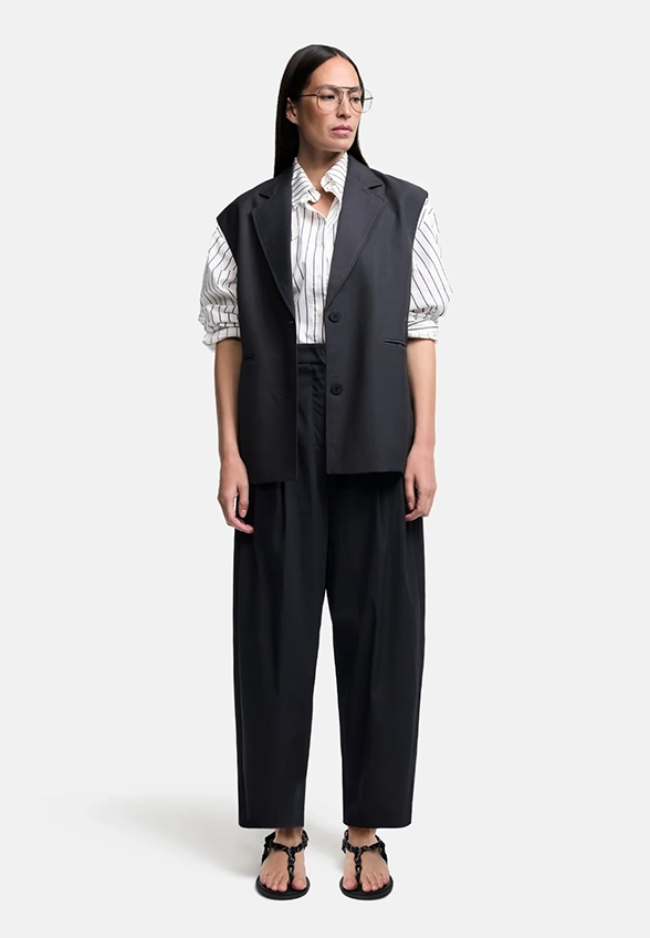SPODNIE EMILIE WIDE-FIT CZARNE