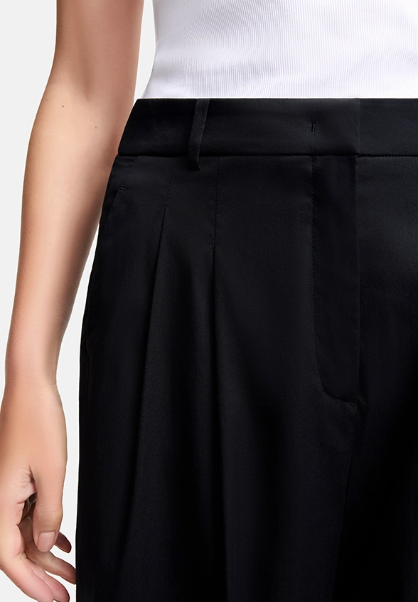 SPODNIE EMILIE WIDE-FIT CZARNE