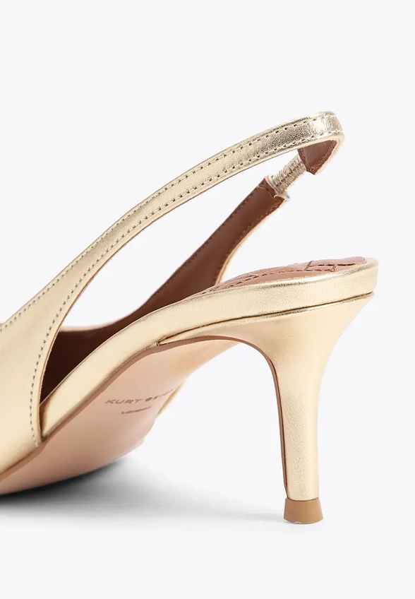 SZPILKI BELGRAVIA SLING BACK ZŁOTE