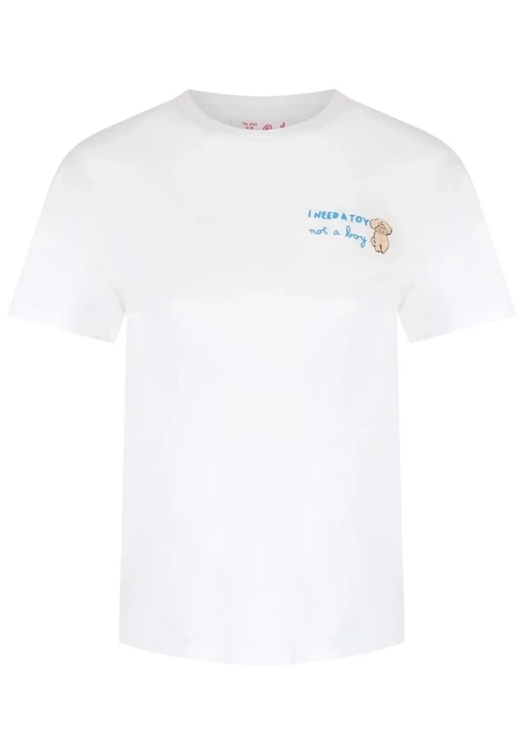 T-SHIRT EMILIE NEED A TOY BIAŁY