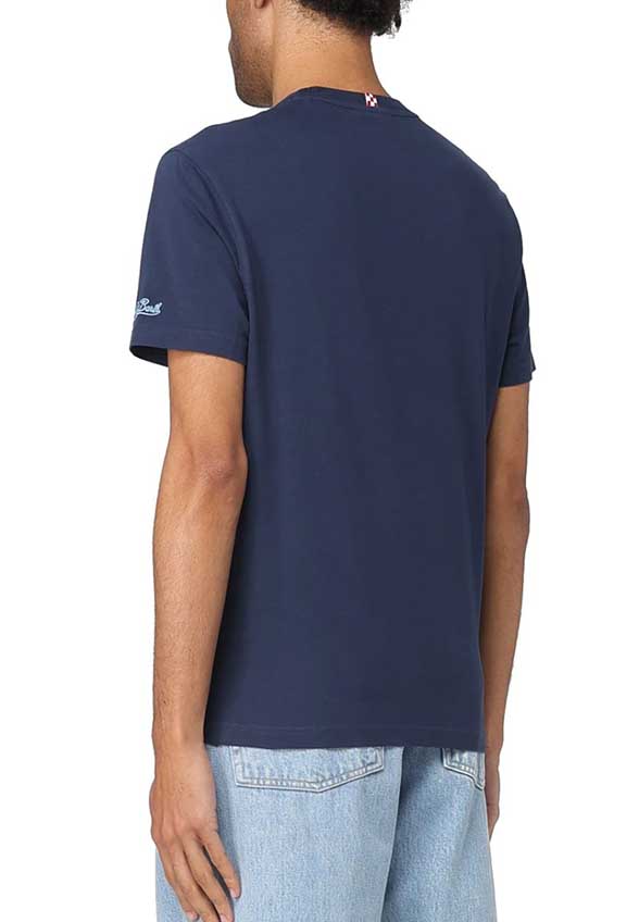 T-SHIRT COTTON CLASSIC GIN GLASS GRANATOWY