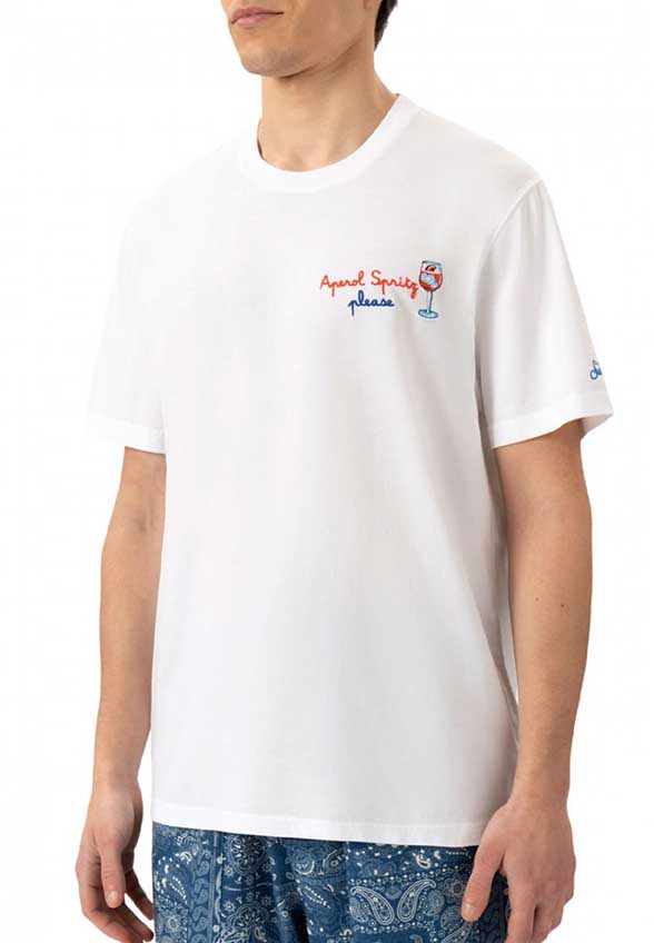 T-SHIRT PORTOFINO SPRITZ PLEASE BIAŁY