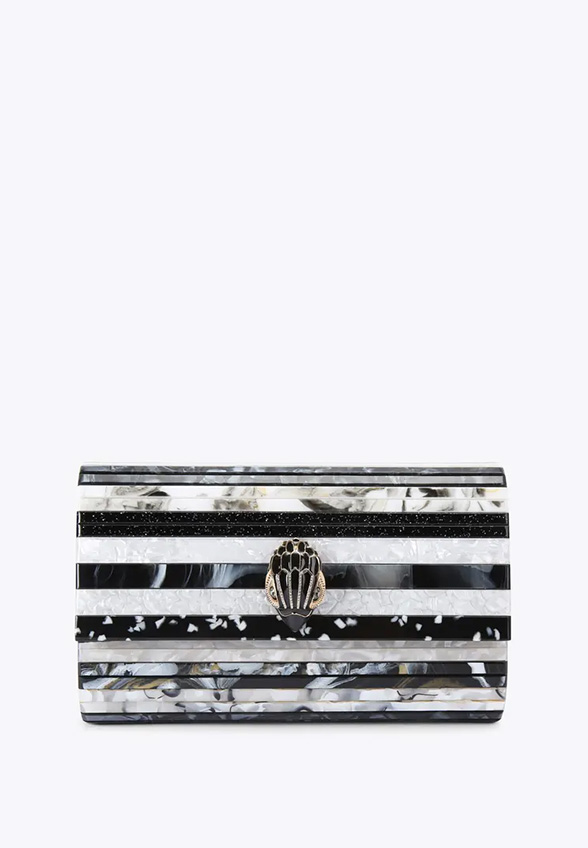 TOREBKA PARTY EAGLE CLUTCH BIAŁO-CZARNA
