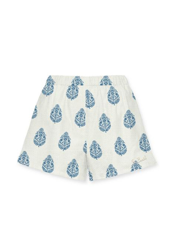 SZORTY MEAVE LEAF PAISLEY BIAŁE