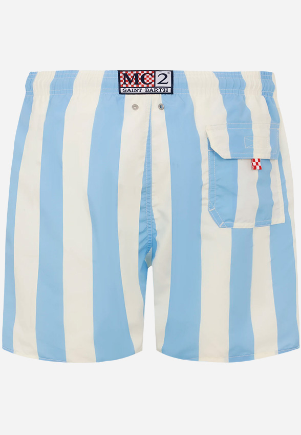 SZORTY KĄPIELOWE GUSTAVIA SB BEACH STRIPES NIEBIESKIE
