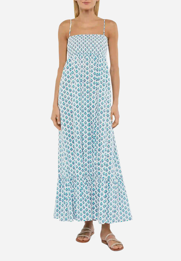 SUKIENKA JEMMA RADICAL FLOWERS BŁĘKITNA