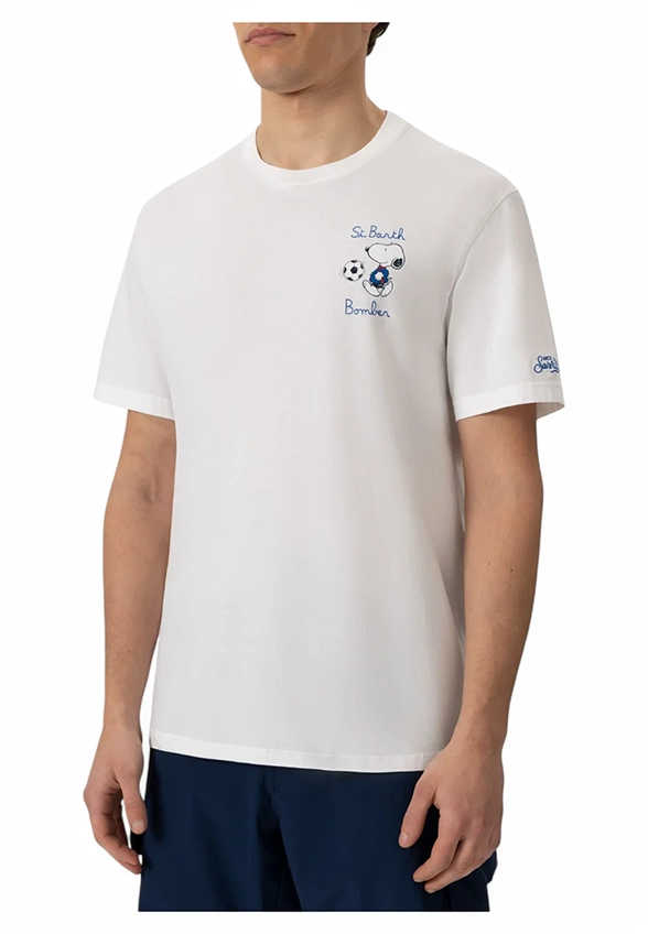 T-SHIRT COTTON CLASSIC SNOOPY BIAŁY