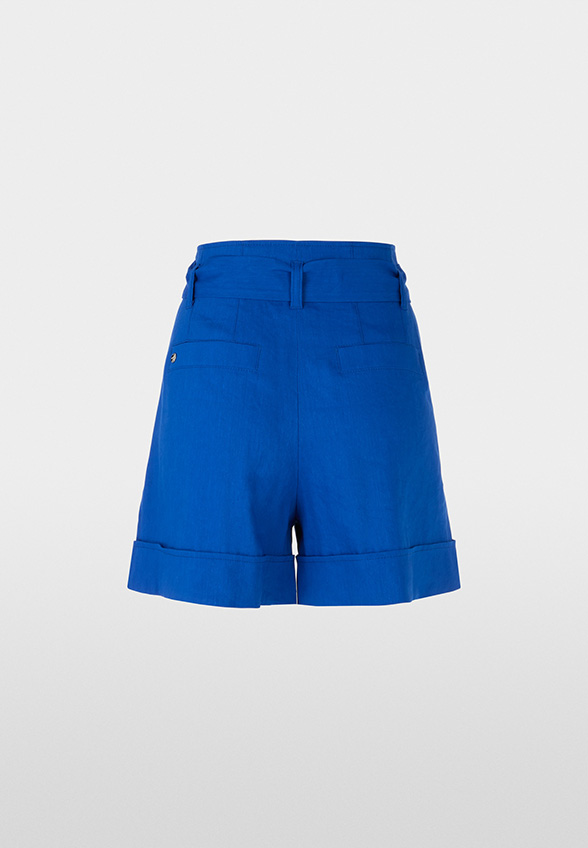 SZORTY LNIANE WARANGAL WIDE-FIT HIGH NIEBIESKIE
