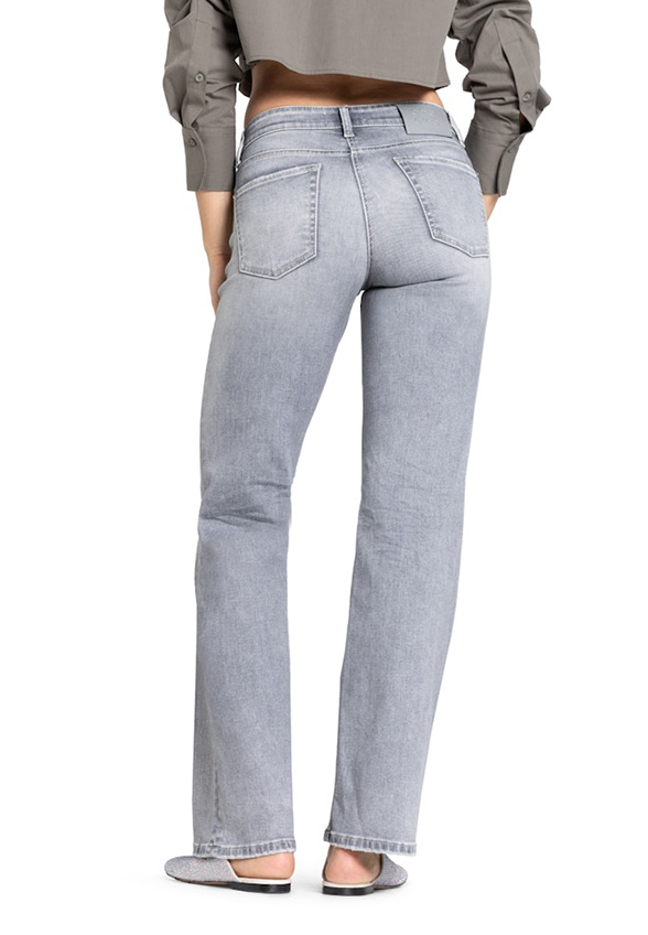 SPODNIE JEANSOWE TESS WIDE-FIT JASNO-SZARE