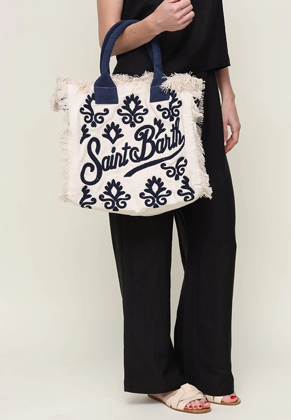 TORBA VANITY LILY KREMOWO-GRANATOWA