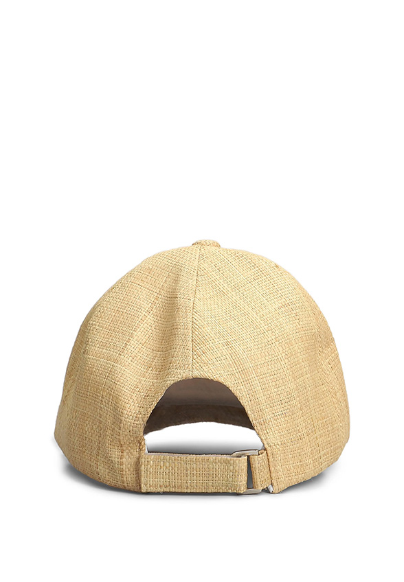CZAPKA Z DASZKIEM BASEBALL RAFFIA BEŻOWA