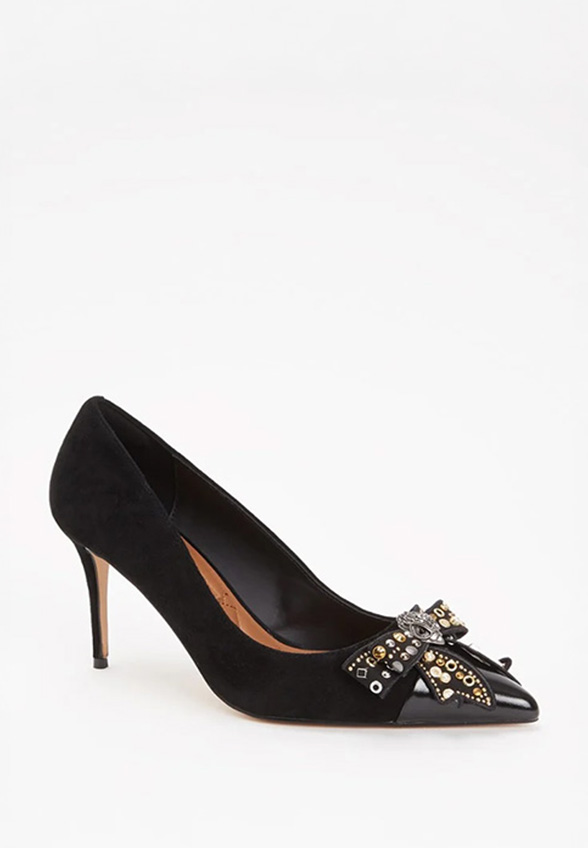 SZPILKI BELGRAVIA STUD BOW CZARNE