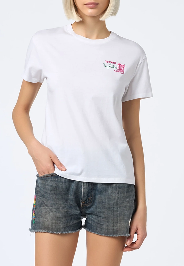 T-SHIRT EMILIE TEQUILA TEXANI BIAŁY