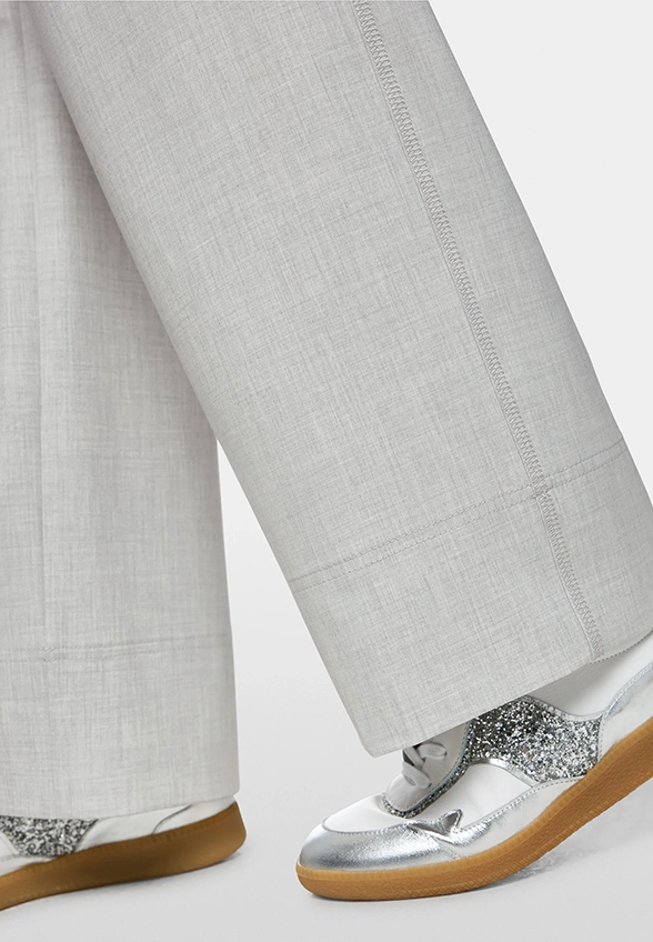 SPODNIE WASHINGTON WIDE-FIT REGULAR SZARE