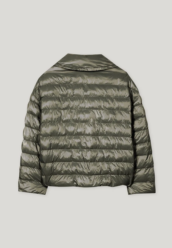 KURTKA PIKOWANA O LEKKIEJ FORMIE KHAKI