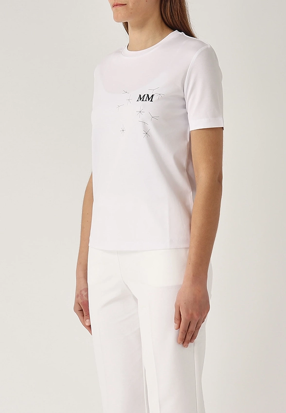 T-SHIRT OPUNZIA BAWEŁNIANY BIAŁY