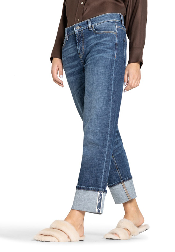 SPODNIE JEANSOWE KERRY STRAIGHT-FIT NIEBIESKIE