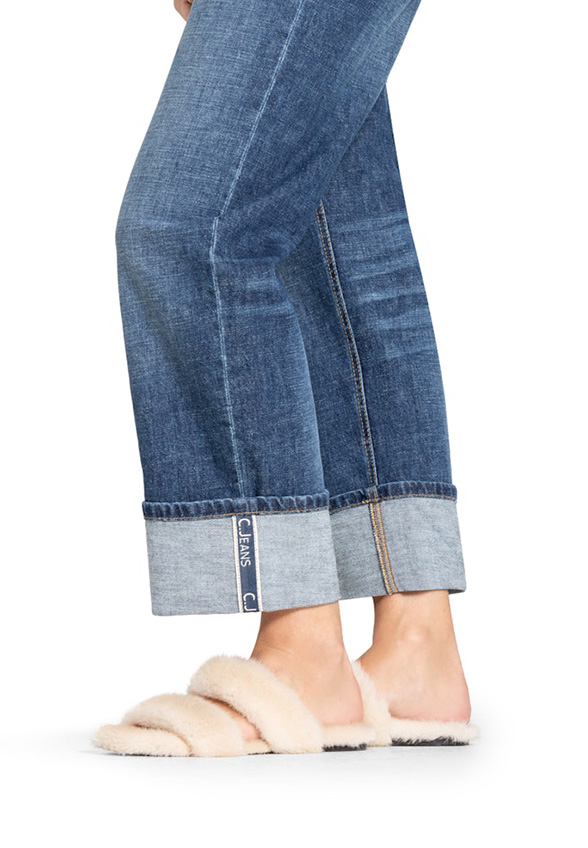 SPODNIE JEANSOWE KERRY STRAIGHT-FIT NIEBIESKIE
